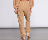 Cozier Than Ever Sherpa PJ Joggers Ins Street